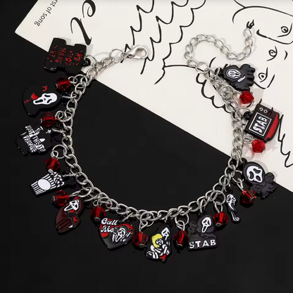 Slasher Night Charm Bracelet